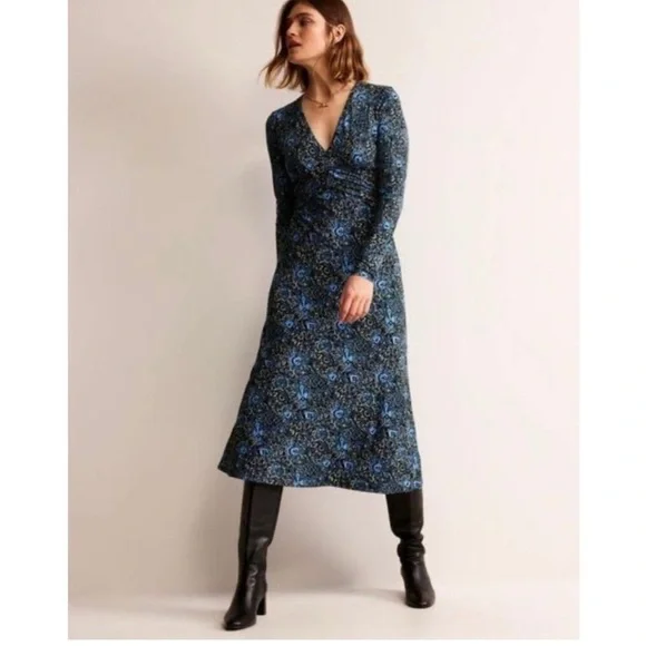 boden elodie jersey wrap dress Boden Women's Elodie Jersey Maxi Dress in Black